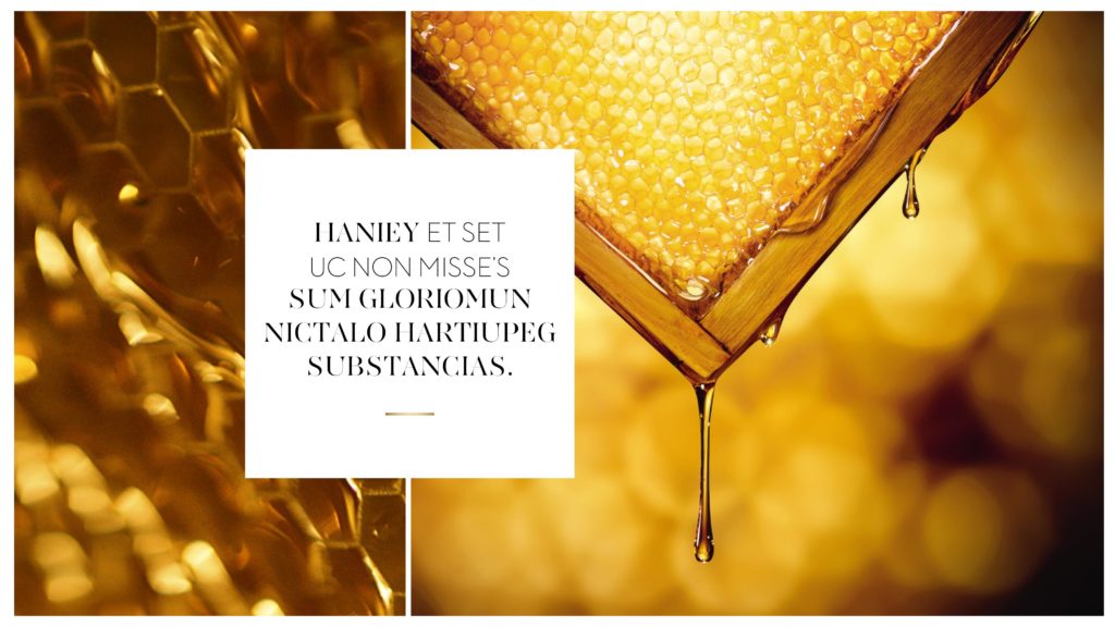 Design élégant de présentation pour Guerlain Abeille Royale